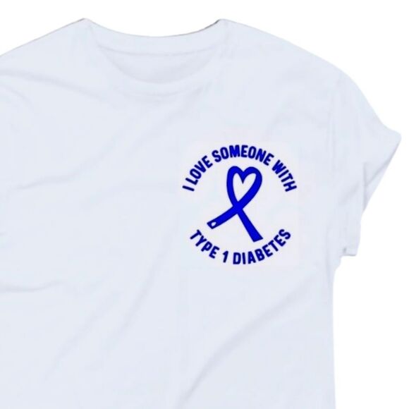 Custom, I Love Someone With Type 1 Tee, Sizes S-XXXL, NEW - Picture 5 of 7